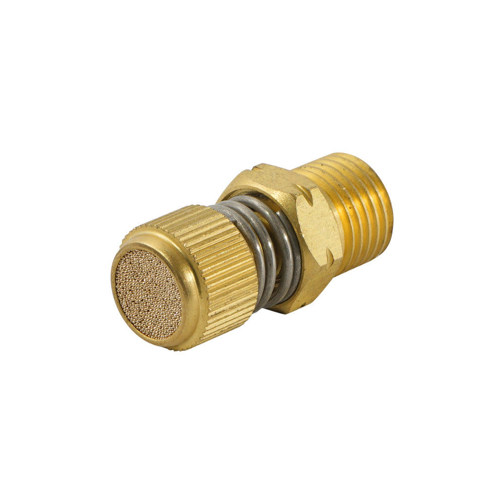 R3/8" Brass Throttle Valve with Silencer Compact