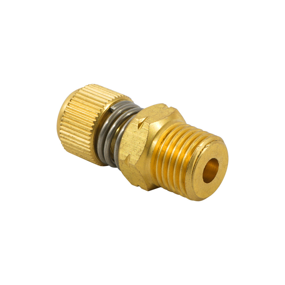 R3/8" Brass Throttle Valve with Silencer Compact