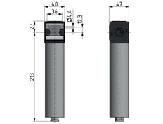 Diaphragm Dryer 1/4'' 123 l/min Mutifix