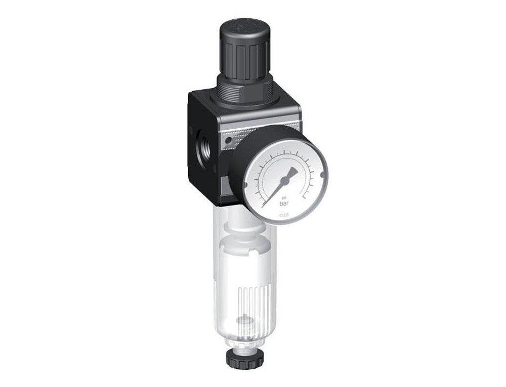 Filter-Regulator G3/8'' 1600 l/min 0.1-3.0bar/1-44psi Auto (Closed Without Pressure) Polycarbonate Multifix 1