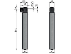 Membrantrockner 1/2'' 1100l/min Mutifix