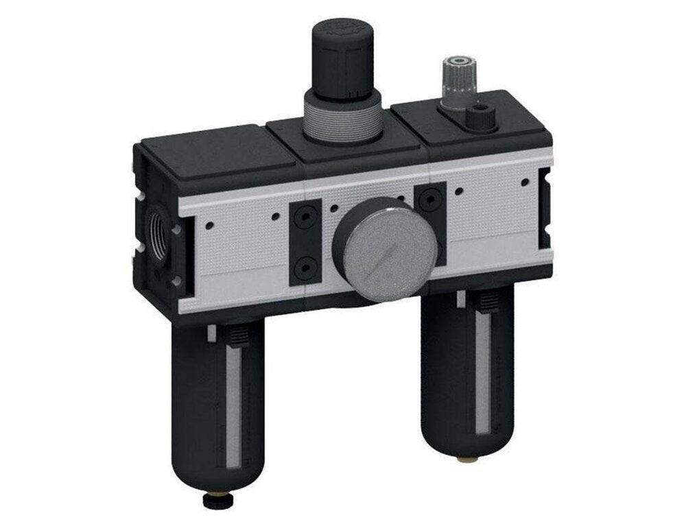 FRL 3-Teilig G3/4'' 12000l/min 0.5-10.0bar/7-145psi Semi-Auto Polycarbonat Multifix 4