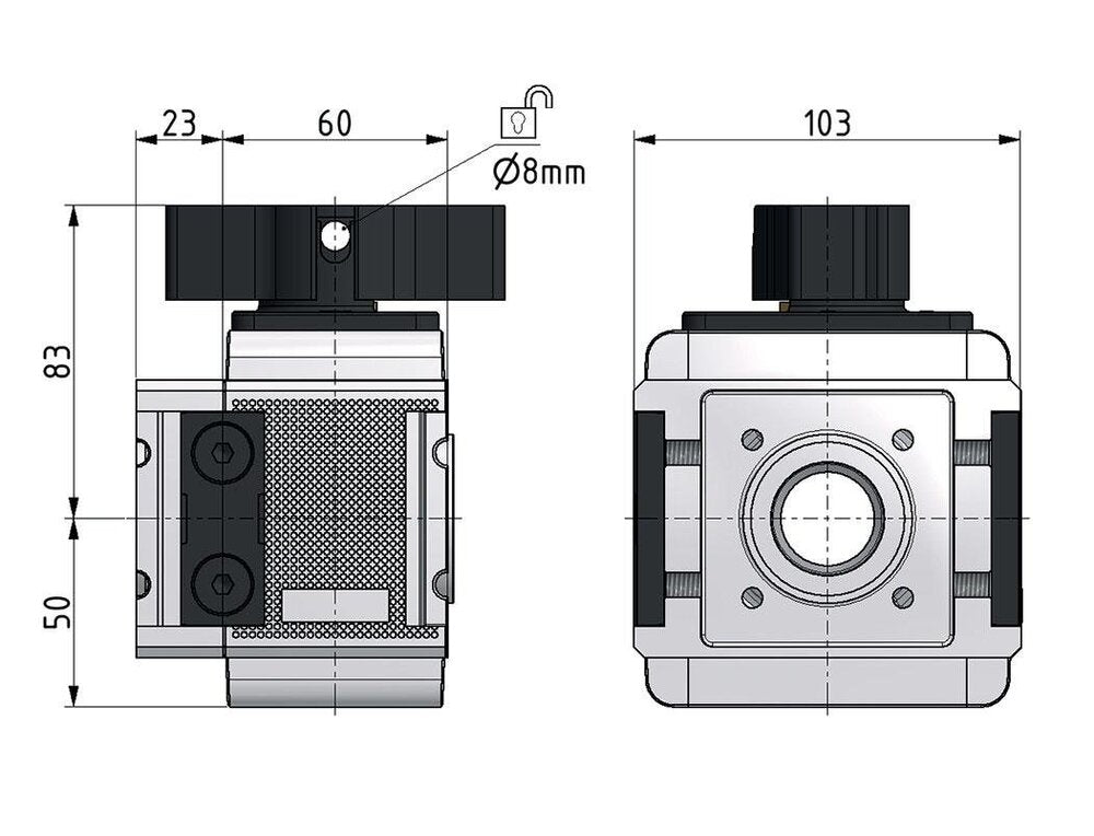 3/2 Kugelhahn G1 25000 l/min Multifix 5