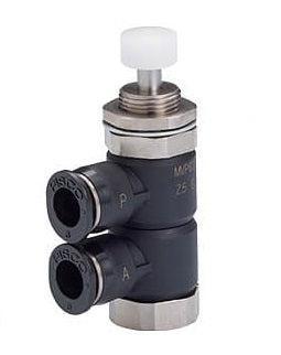 Mechanisches 2-Wege-Ventil, 4 mm, stromlos geschlossen, Schalttafelmontage