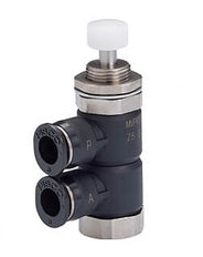 Mechanisches 2-Wege-Ventil, 4 mm, stromlos geschlossen, Schalttafelmontage