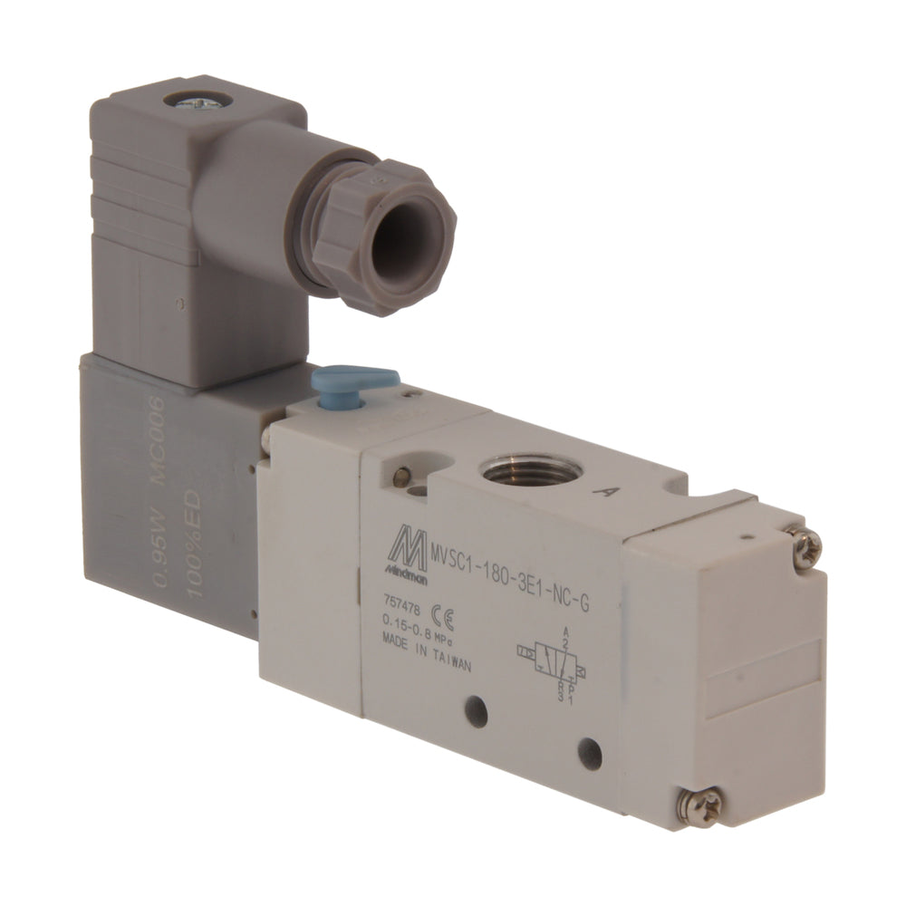NPT 1/8'' 110V AC 3/2-Wege-NO-Magnetventil 1,5-8bar MVSC1