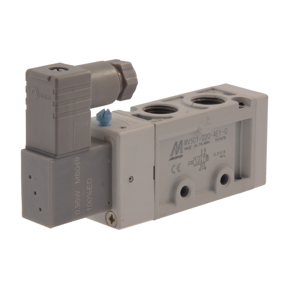 NPT 1/4'' 24V DC 5/2-Wege-Magnetventil 2-8bar MVSC1