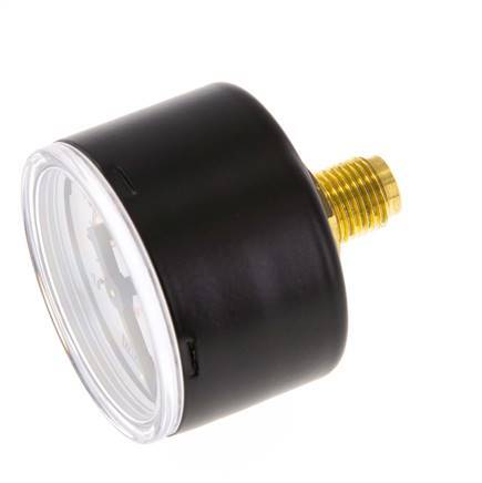 -1..0 bar Druck Manometer hinten Stahl / Messing 40 mm Klasse 1.6