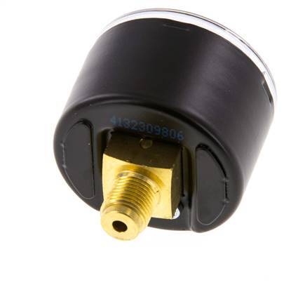 -1..0 bar Druck Manometer hinten Stahl / Messing 40 mm Klasse 1.6