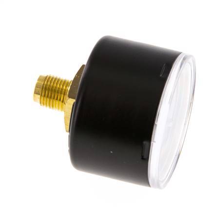 -1..0 bar Druck Manometer hinten Stahl / Messing 40 mm Klasse 1.6