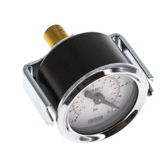 -1..0 Bar (-15..0 psi) Manometer für Schalttafelmontage Stahl/Messing 40 mm Klasse 2.5 (Halterung)