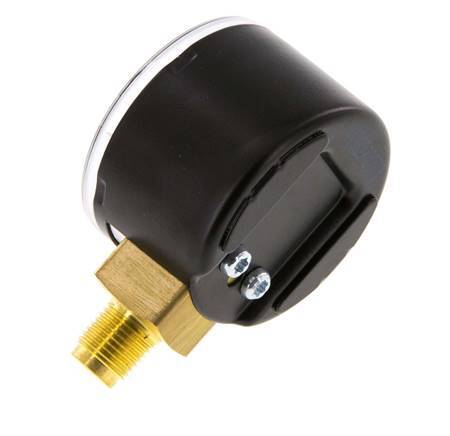 -1..0 bar (-15..0 psi) Druck Manometer unter Stahl / Messing 40 mm Klasse 1.6