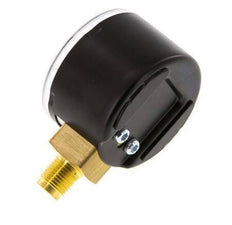 -1..0 bar (-15..0 psi) Druck Manometer unter Stahl / Messing 40 mm Klasse 1.6