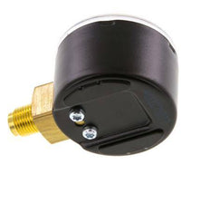 -1..0 bar (-15..0 psi) Druck Manometer unter Stahl / Messing 40 mm Klasse 1.6