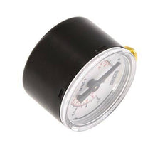 -1..0 bar (-15..0 psi) Druck Manometer unter Stahl / Messing 40 mm Klasse 1.6