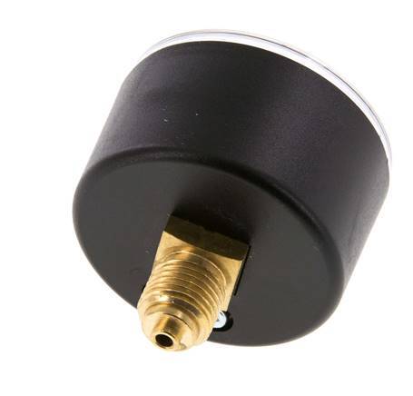 -1..0 bar Druck Manometer hinten Kunststoff / Messing 50 mm Klasse 2,5