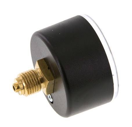 -1..0 bar Druck Manometer hinten Kunststoff / Messing 50 mm Klasse 2,5