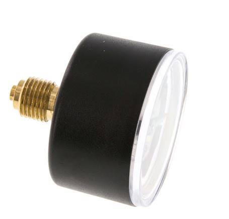 -1..0 bar Druck Manometer hinten Kunststoff / Messing 50 mm Klasse 2,5