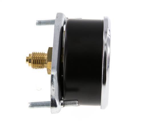 -1..0 Bar (-15..0 psi) Panel Mount Pressure Gauge Steel/Brass 63 mm Class 2.5 (Bracket)