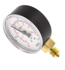 -1..1.5 Bar Druck Manometer unter Kunststoff / Messing 63 mm Klasse 2.5