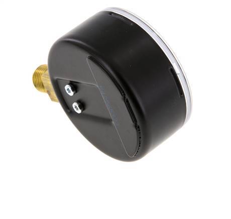 -1..9 Bar Druck Manometer unter Stahl / Messing 63 mm Klasse 1.6