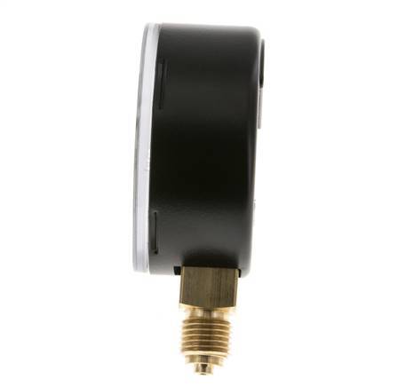 -1.2..0 bar Druck Manometer unter Stahl / Messing 63 mm Klasse 1.6