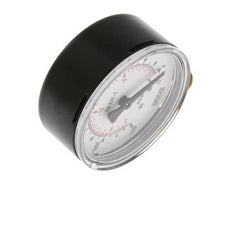 -1.2..0 bar Druck Manometer unter Stahl / Messing 63 mm Klasse 1.6