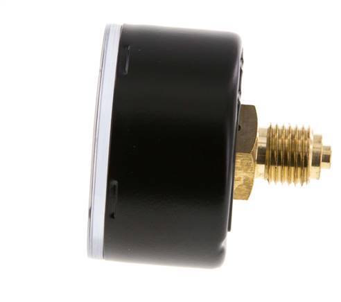 0..6 Bar (0..9 psi) Druck Manometer hinten Stahl / Messing 50 mm Klasse 1.6