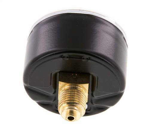 0..6 Bar (0..9 psi) Druck Manometer hinten Stahl / Messing 50 mm Klasse 1.6