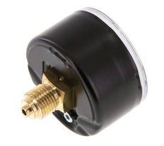 0..6 Bar (0..9 psi) Druck Manometer hinten Stahl / Messing 50 mm Klasse 1.6