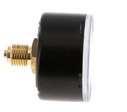 0..6 Bar (0..9 psi) Druck Manometer hinten Stahl / Messing 50 mm Klasse 1.6