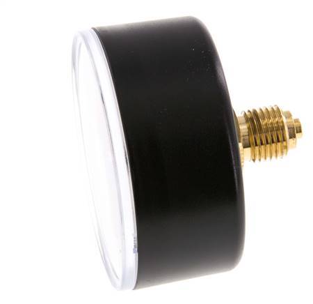 0..0.6 Bar (0..9 psi) Pressure Gauge Rear Plastic/Brass 63 mm Class 2.5