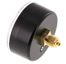0..0.6 Bar (0..9 psi) Pressure Gauge Rear Plastic/Brass 63 mm Class 2.5