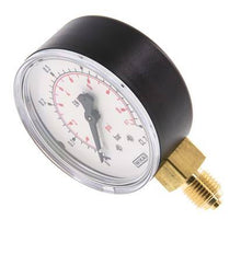 0..6 Bar (0..9 psi) Druck Manometer unter Kunststoff / Messing 63 mm Klasse 2.5