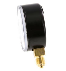 0..6 Bar (0..9 psi) Druck Manometer unter Stahl / Messing 63 mm Klasse 1.6