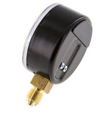 0..6 Bar (0..9 psi) Druck Manometer unter Stahl / Messing 63 mm Klasse 1.6