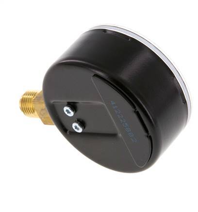 0..6 Bar (0..9 psi) Druck Manometer unter Stahl / Messing 63 mm Klasse 1.6