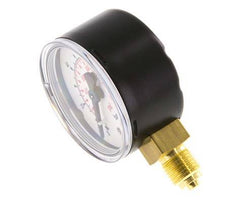 0..100 Bar (0..1450 psi) Druck Manometer unter Stahl / Messing 50 mm Klasse 1.6