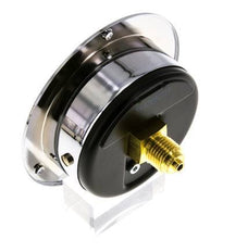 0..100 Bar (0..1450 psi) Panel Mount Pressure Gauge Steel/Brass 63 mm Class 2.5 (Front Panel)