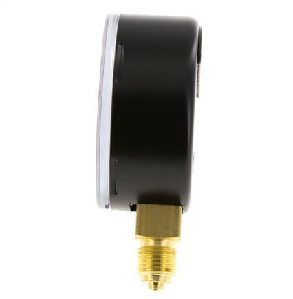 0..100 Bar (0..1450 psi) Pressure Gauge Below Steel/Brass 63 mm Class 1.6
