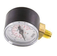 0..10 Bar (0..145 psi) Druck Manometer unter Kunststoff / Messing 40 mm Klasse 2.5