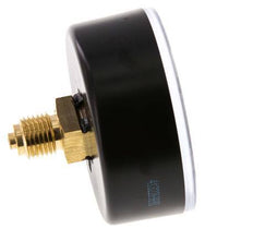 0..10 Bar (0..145 psi) Pressure Gauge Rear Plastic/Brass 63 mm Class 2.5