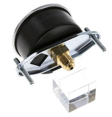 0..10 Bar (0..145 psi) Manometer für Schalttafelmontage Stahl/Messing 63 mm Klasse 2,5 (Halterung)