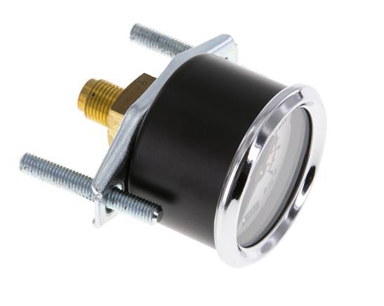 0..1 Bar (0..15 psi) Manometer für Schalttafelmontage Stahl/Messing 40 mm Klasse 2.5 (Halterung)