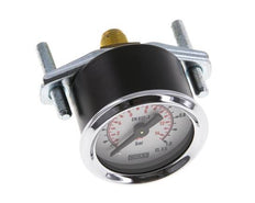0..1 Bar (0..15 psi) Manometer für Schalttafelmontage Stahl/Messing 40 mm Klasse 2.5 (Halterung)