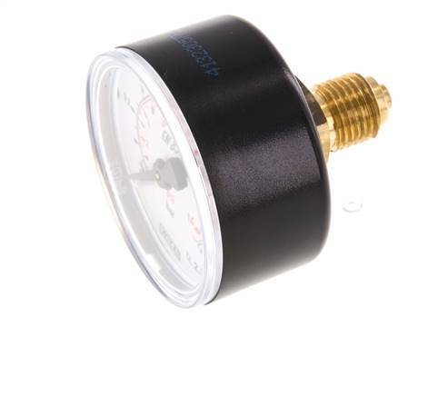 0..1 Bar (0..15 psi) Druck Manometer hinten Kunststoff / Messing 50 mm Klasse 2.5
