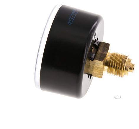 0..1 Bar (0..15 psi) Druck Manometer hinten Kunststoff / Messing 50 mm Klasse 2.5