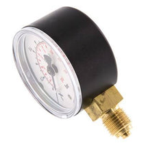 0..1 Bar (0..15 psi) Pressure Gauge Below Plastic/Brass 50 mm Class 2.5