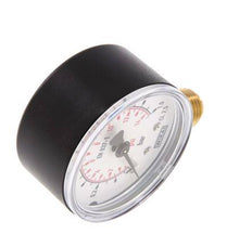 0..1 Bar (0..15 psi) Druck Manometer unter Kunststoff / Messing 50 mm Klasse 2.5
