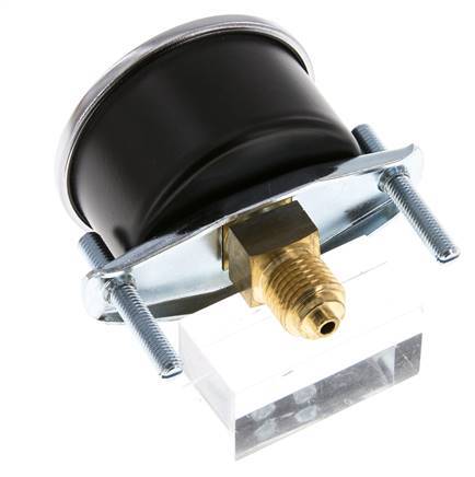 0..1 Bar (0..15 psi) Manometer für Schalttafelmontage Stahl/Messing 50 mm Klasse 2.5 (Halterung)